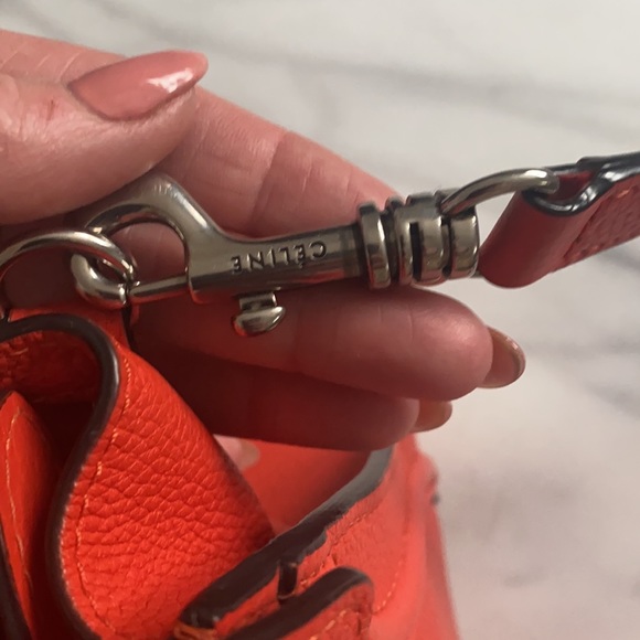 Celine Nano Luggage Bag Crossbody Coral-Orange - Picture 4 of 9